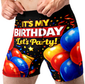 It’s My Birthday Funny Men’s Boxer Briefs – Birthday Party Underwear