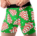 Christmas Tree Cakes Men’s Boxer Briefs – Funny Holiday Snack Underwear