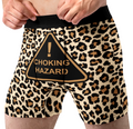 Choking Hazard Funny Men’s Boxer Briefs – Leopard Print Underwear