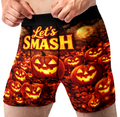 Let’s Smash Funny Men’s Halloween Boxer Briefs – Pumpkin Underwear