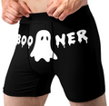 Boo Ner Funny Men’s Halloween Boxer Briefs – Spooky Ghost Underwear