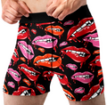 Vampire Lips Men’s Halloween Boxer Briefs – Fangs & Kisses Underwear