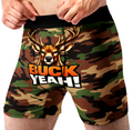Buck Yeah Funny Men’s Boxer Briefs – Deer Hunting Camo Underwear