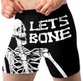 Let’s Bone Funny Men’s Halloween Boxer Briefs – Skeleton Underwear