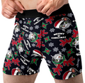Meowy Christmas Funny Cat Men’s Boxer Briefs – Holiday Cat Underwear