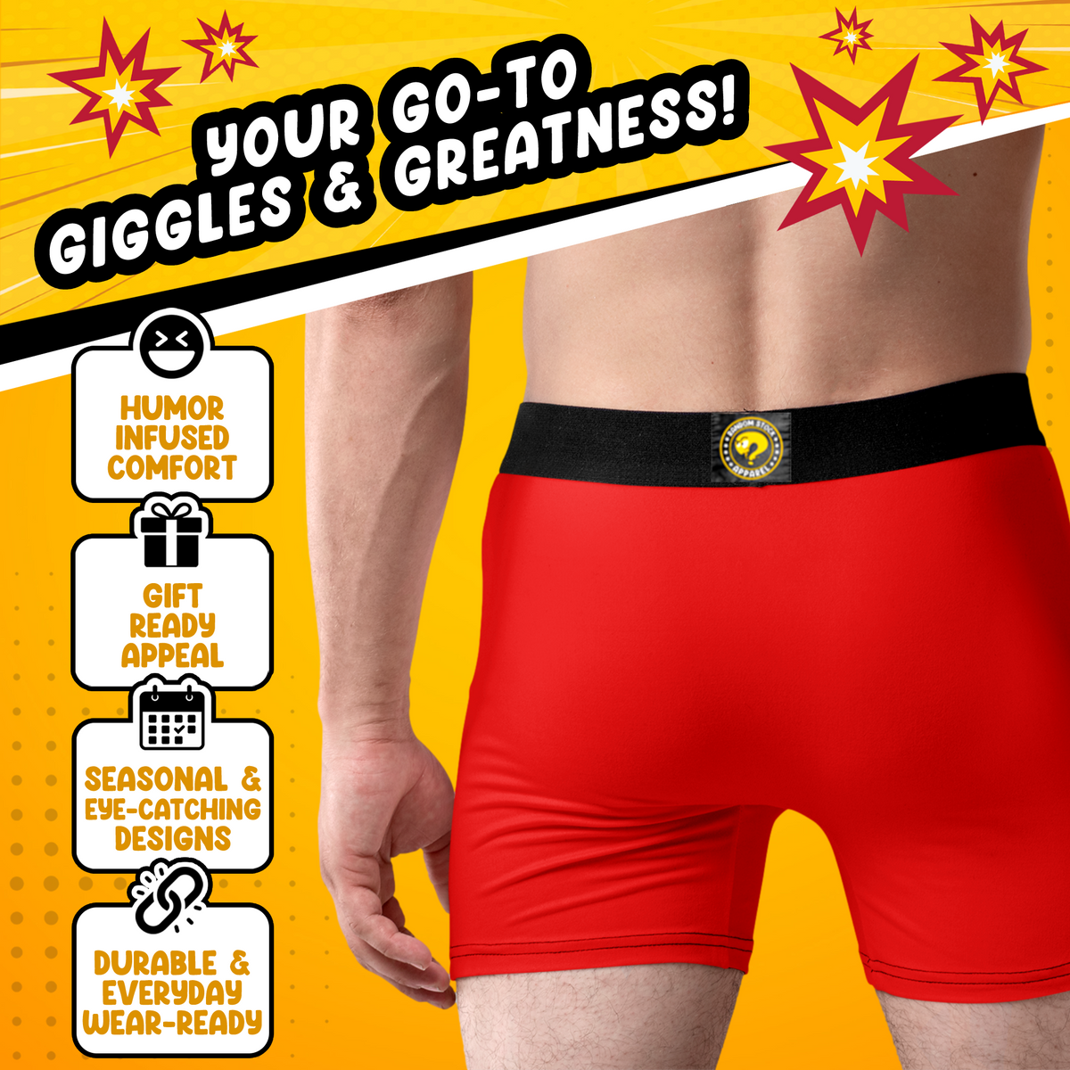 Boner Donor Funny Men’s Boxer Briefs – Medical Parody Underwear