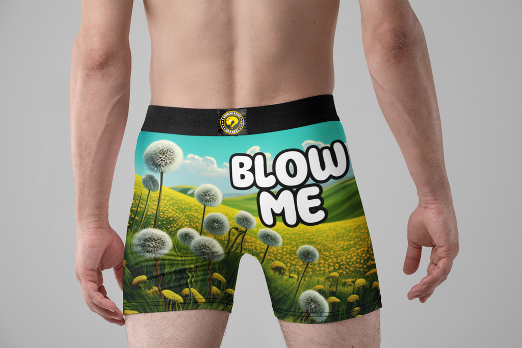 Blow Me Funny Men’s Boxer Briefs – Dandelion Underwear