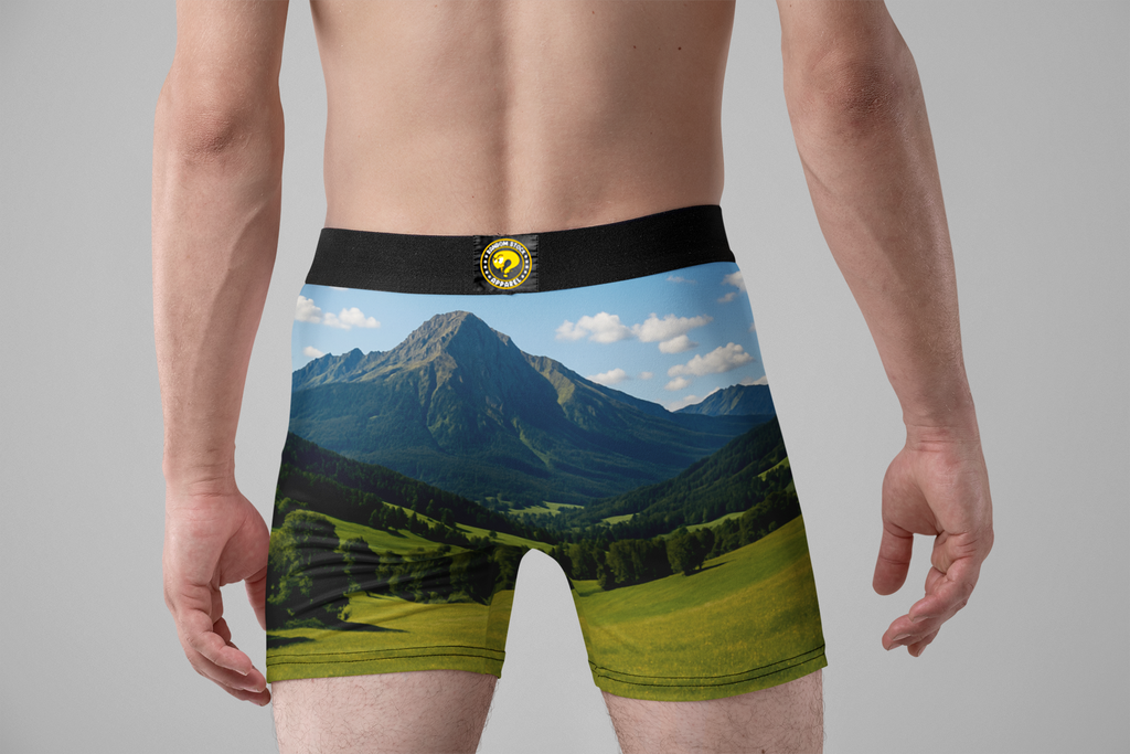 Pound Town Funny Men’s Boxer Briefs – Road Sign Underwear