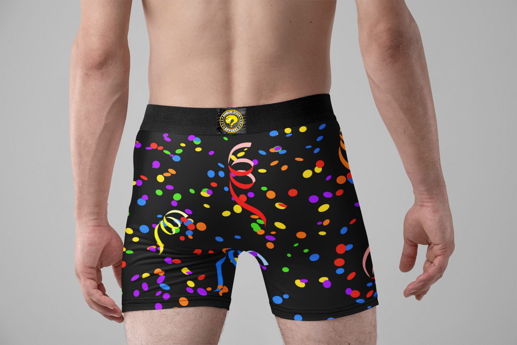 National Blow Job Day Funny Men’s Boxer Briefs – Confetti Party Underwear