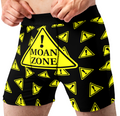 Moan Zone Funny Men’s Boxer Briefs – Warning Sign Underwear