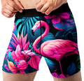 Flamingo Men’s Boxer Briefs – Tropical Pink Bird Underwear